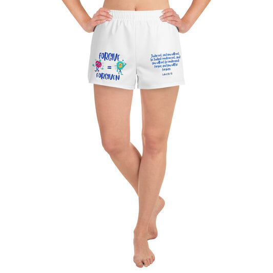 "Forgive = Forgiven" Recycled Athletic Shorts